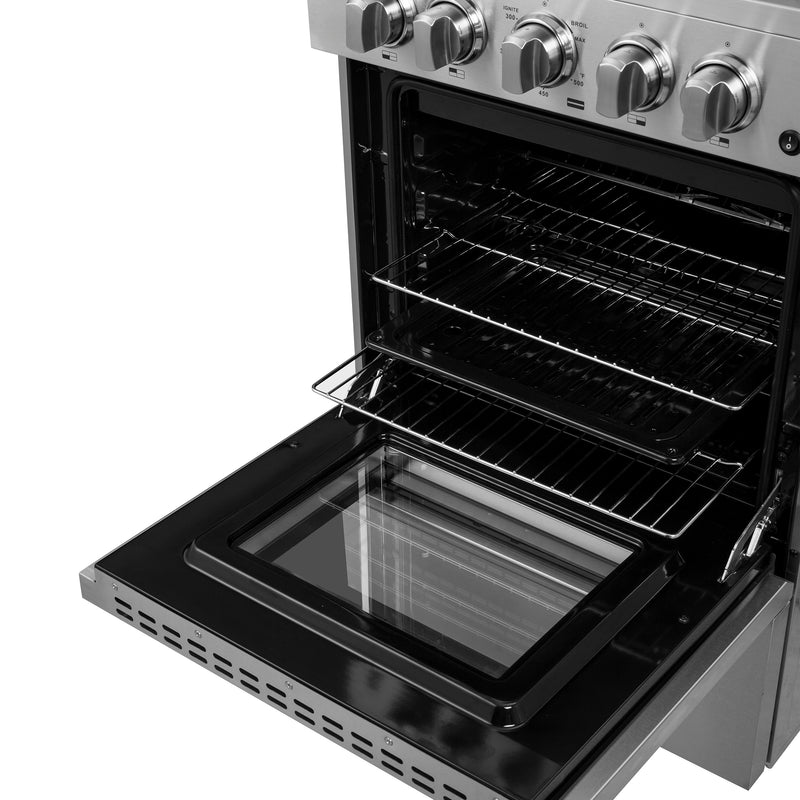 Load image into Gallery viewer, Forno Breno 24-Inch, Stainless Steel Freestanding Gas Range, Compact Design - FFSGS6272-24
