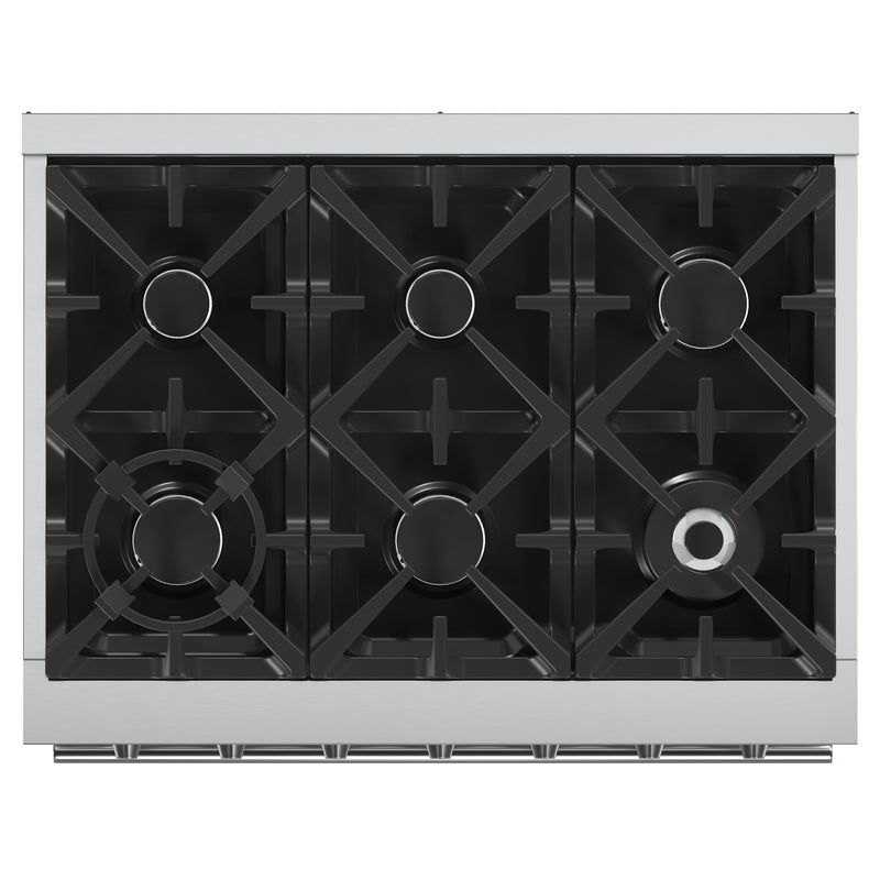 Load image into Gallery viewer, Forno Massimo 36-Inch Freestanding Gas Range, 6 Sealed Burners, Convection Oven, Energy Efficient
