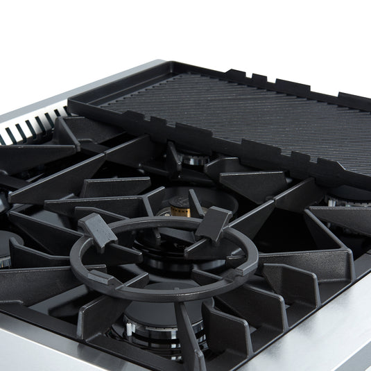 Forno Giovanni 30-inch, Black Gas Range with 5 Burners - FFSGS6274-30BLK