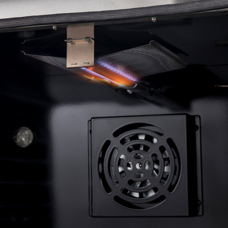 Load image into Gallery viewer, Marco 36-Inch Gas Range Black &amp; Antique Brass Design, 6 Burners 67,000 BTU, 5.36 cu.ft. Convection Oven
