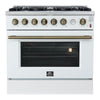 Marco 36-Inch, White Gas Range with 6 Burners - FFSGS6277-36WHT