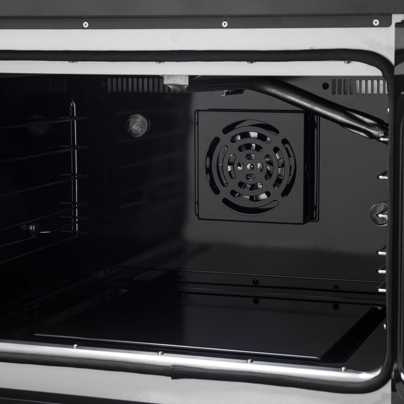 Load image into Gallery viewer, Forno Galiano 30-inch French Door Gas Range Black and Antique Brass Design, 5 Sealed Burners 68,000 BTU,  4.32 cu.ft. Convection Oven
