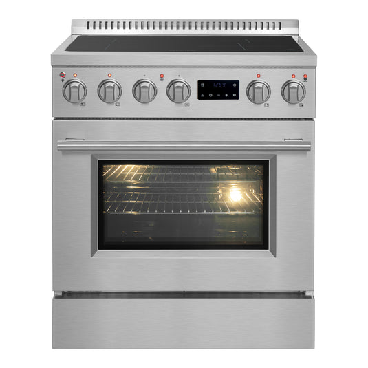 Forno Torino 30 Inch, Stainless Steel Induction Range with Air Fry - FFSIN0936-30
