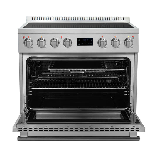 Forno Torino 36 Inch, Stainless Steel Induction Range with Air Fry - FFSIN0936-36