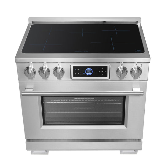 Forno Maximus 36 Inch, Stainless Steel Induction Range with Air Fryer - FFSIN0968-36