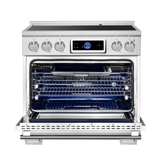 Forno Maximus 36 Inch, Stainless Steel Induction Range with Air Fryer - FFSIN0968-36
