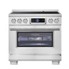 Forno Maximus 36 Inch, Stainless Steel Induction Range with Air Fryer - FFSIN0968-36
