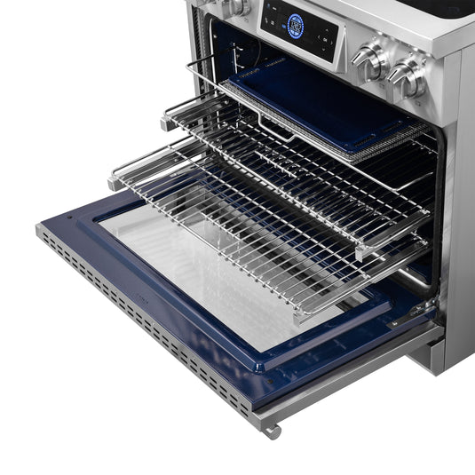 Forno Maximus 36 Inch, Stainless Steel Induction Range with Air Fryer - FFSIN0968-36