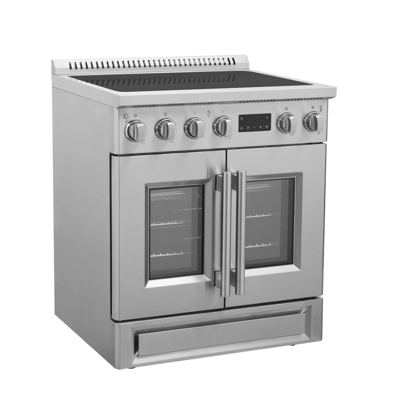 Load image into Gallery viewer, Forno Torino 30 Inch, Stainless Steel French Door Induction Range with Air Fryer - FFSIN0950-30
