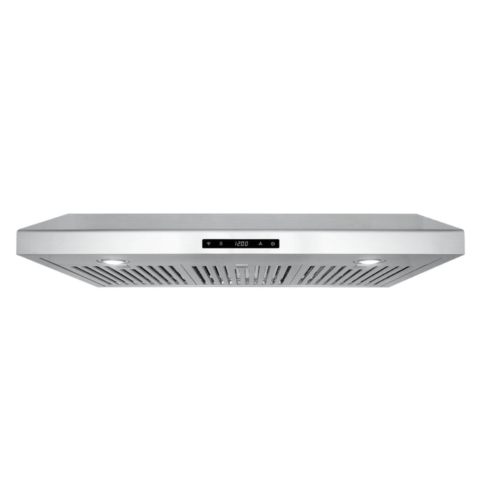 Cosmo 36 in. Under Cabinet Range Hood with Digital Touch Controls, 3-Speed Fan, LED Lights and Permanent Filters in Stainless Steel
