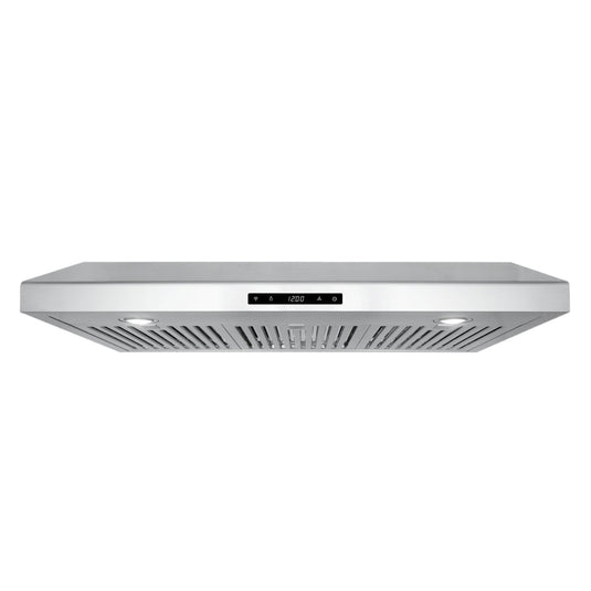 Cosmo 36 in. Under Cabinet Range Hood with Digital Touch Controls, 3-Speed Fan, LED Lights and Permanent Filters in Stainless Steel