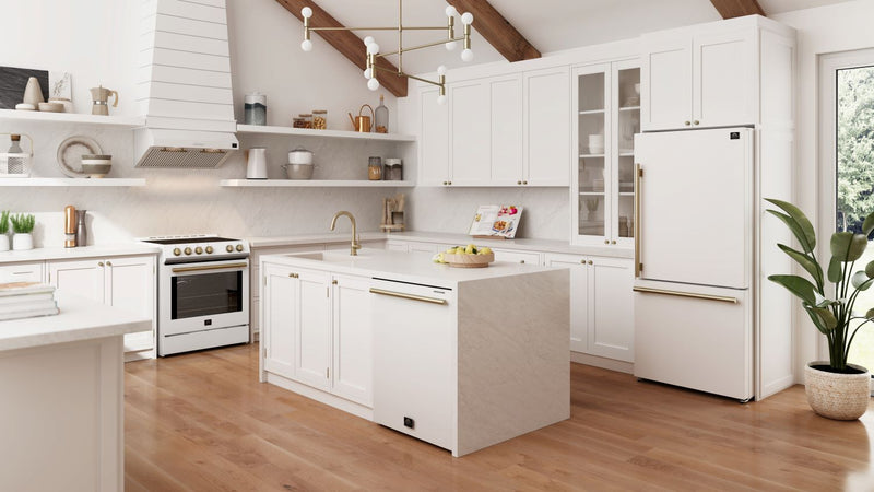 Load image into Gallery viewer, Forno Leonardo Espresso 30-Inch White Electric Range, True Convection, Energy Efficient
