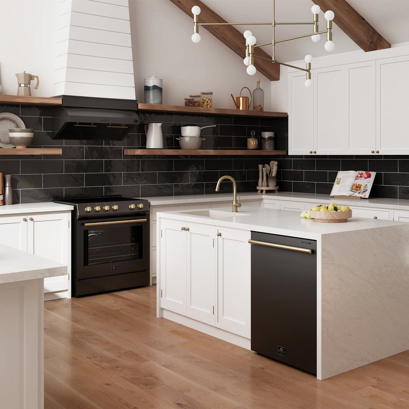 Load image into Gallery viewer, Forno Leonardo Espresso 30-Inch Black Electric Range, True Convection, Energy Efficient
