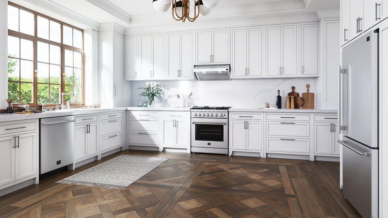 Load image into Gallery viewer, Forno Lazio 30-Inch Freestanding Dual Fuel Range, 4 Burners, True Convection Oven

