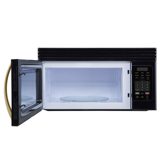 Forno Scalo 30-Inch, Black Over the Range Microwave - FOTR3007-30BLK