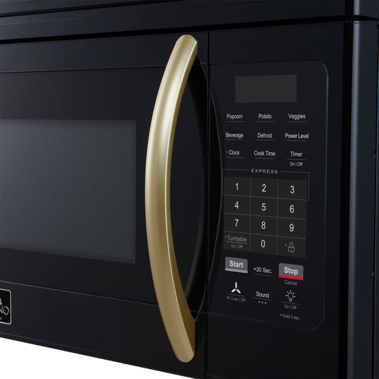 Forno Scalo 30-Inch, Black Over the Range Microwave - FOTR3007-30BLK