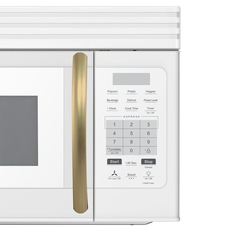 Load image into Gallery viewer, Forno Scalo 30-Inch Over the Range Microwave, White – 1.6 cu.ft, 300 CFM Vent, Touch Control, LED Light
