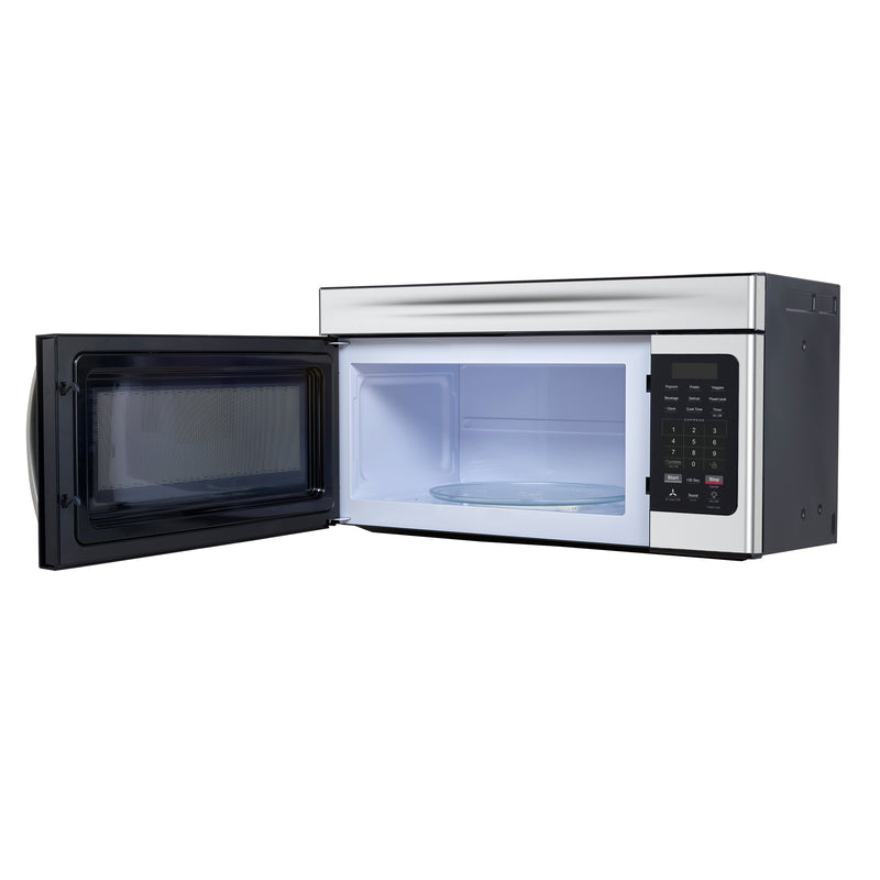 Load image into Gallery viewer, Forno Scalo 30-Inch Over the Range Microwave, Stainless Steel – 1.6 cu.ft, 300 CFM Vent, Touch Control, LED Light
