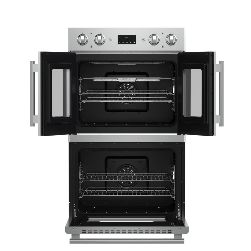 Load image into Gallery viewer, Forno Asti 30-Inch Double Electric Wall Oven with Upper French Doors in Stainless Steel, 7.36 cu. ft. Dual True Convection, 7,200W, Air Fry, Sous Vide, Self-Clean
