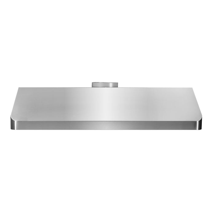 Cosmo 48 in. Under Cabinet Range Hood with Push Button Controls, Permanent Filters, 3-Speed Fan and LED Lights in Stainless Steel