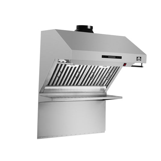 Forno Savona 30-Inch, Stainless Steel Wall Mount Range Hood, Baffle Filters, Backsplash Included - FRHWM5029-30