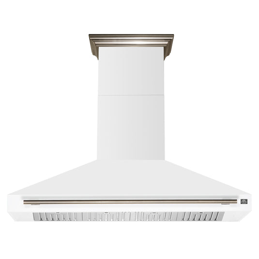 Forno Aria 60 Inch, White Wall-Mounted Range Hood - FRHWM5095-60WHT