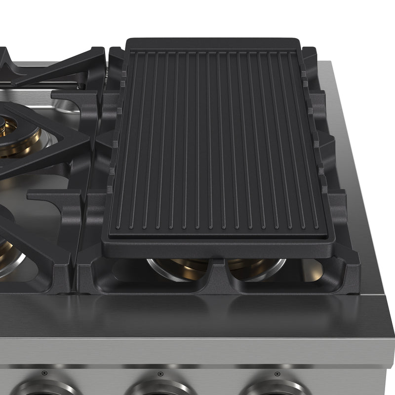 Load image into Gallery viewer, Forno Spezia Alta Qualita 36-Inch Pro-Style Gas Rangetop, Stainless Steel, 6 Sealed Burners, Continuous Cast Iron Grates, High Heat Output
