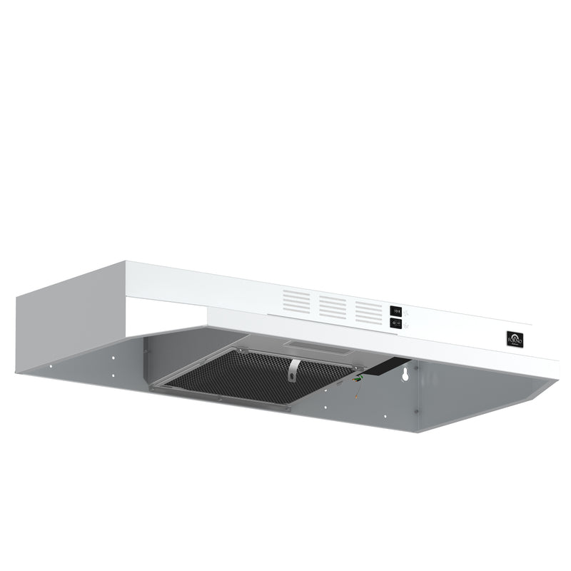 Load image into Gallery viewer, Forno Cappa 30-Inch Under Cabinet Range Hood, White, 200 CFM, Convertible, LED Lighting
