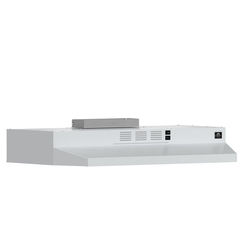 Load image into Gallery viewer, Forno Cappa 30-Inch Under Cabinet Range Hood, White, 200 CFM, Convertible, LED Lighting
