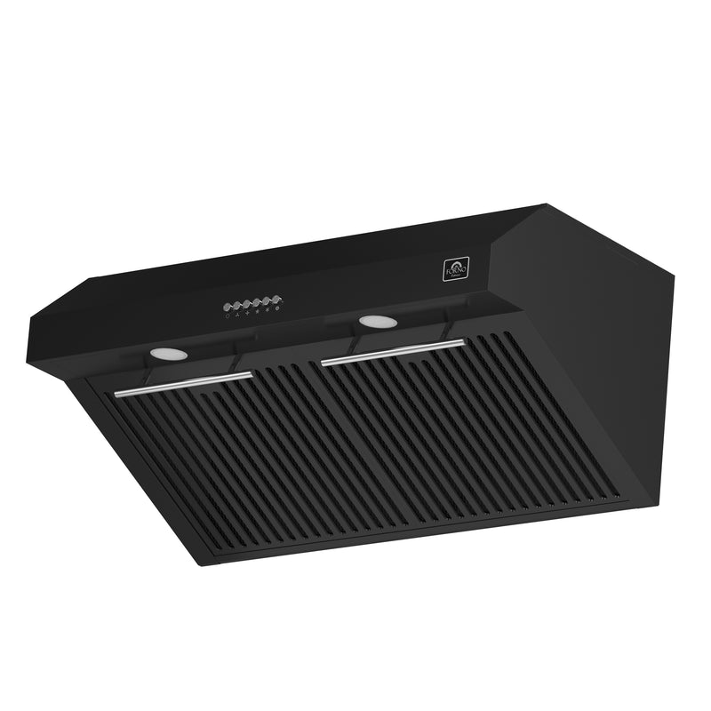 Load image into Gallery viewer, Forno Bari Espresso 30-Inch, Black Under Cabinet Range Hood - FRHUC5255-30BLK
