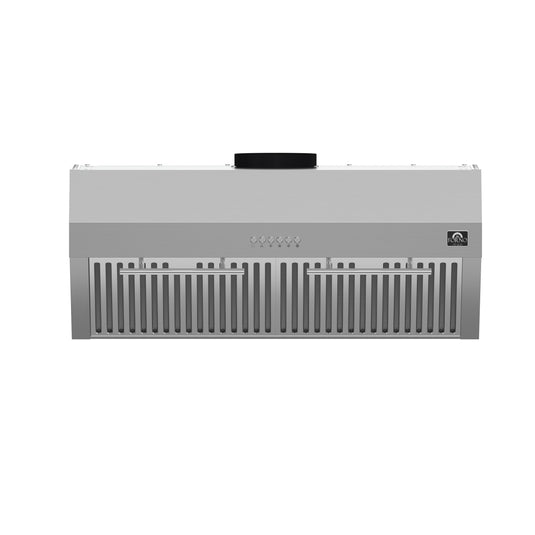 Forno Bari Espresso 30-Inch Under Cabinet Range Hood, Stainless Steel, 600 CFM, LED Lighting, Dishwasher-Safe Baffle Filters, 3-Speed Fan Control