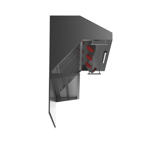 Forno Savona 48-Inch, Stainless Steel Wall Mount Range Hood with Hybrid Filters and Backsplash - FRHWM5029-48HB