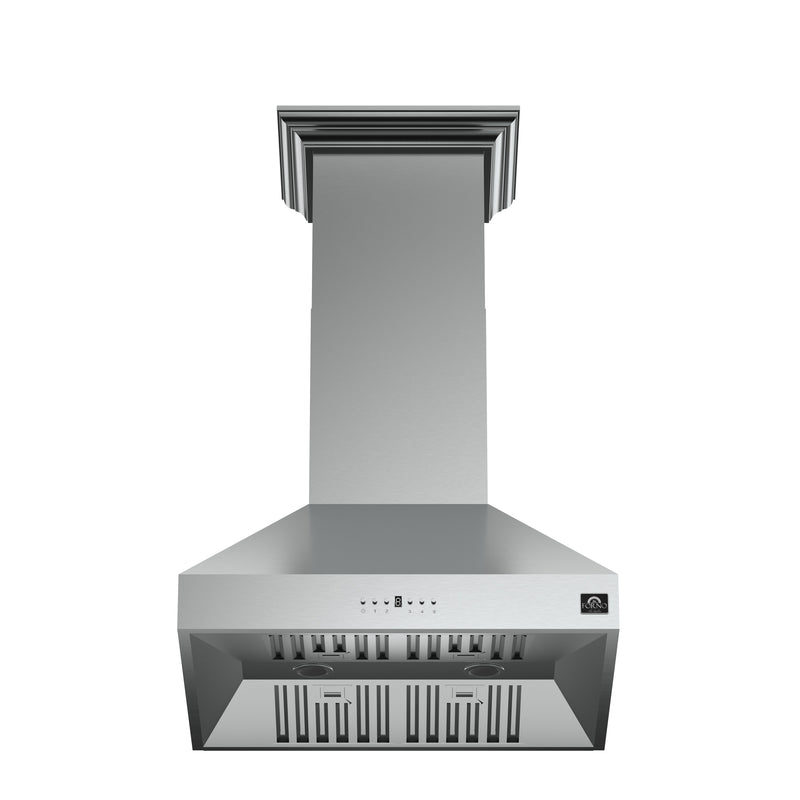 Load image into Gallery viewer, Forno Orvieto 30-Inch Wall Mount Range Hood, LED Lighting, Heavy Duty, Stainless Steel
