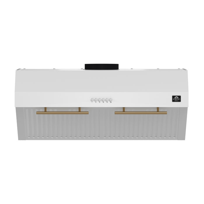 Forno Bari Espresso 30-Inch, White Under Cabinet Range Hood - FRHUC5255-30WHT