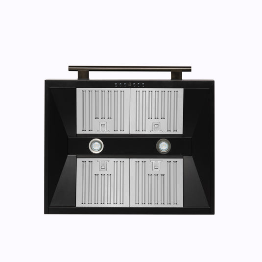 Forno Aria 30 Inch, Black Wall-Mounted Range Hood - FRHWM5095-30BLK