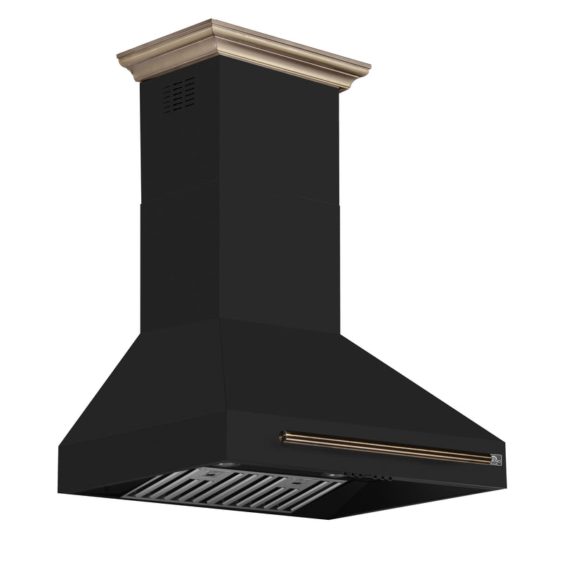 Load image into Gallery viewer, Forno Aria 30 Inch, Black Wall-Mounted Range Hood - FRHWM5095-30BLK
