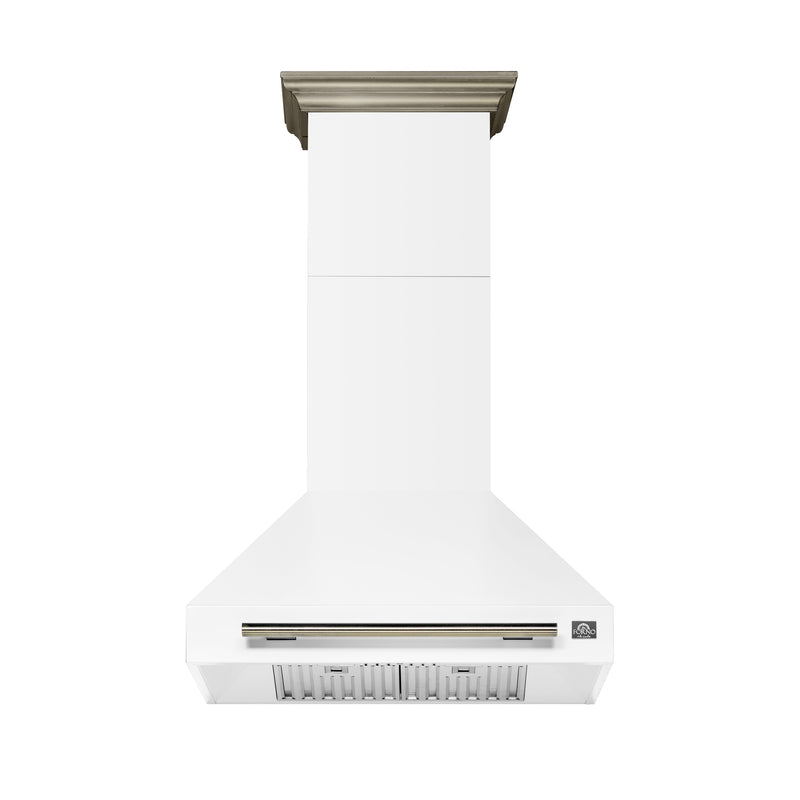 Load image into Gallery viewer, Forno Aria 30 Inch, White Wall-Mounted Range Hood - FRHWM5095-30WHT
