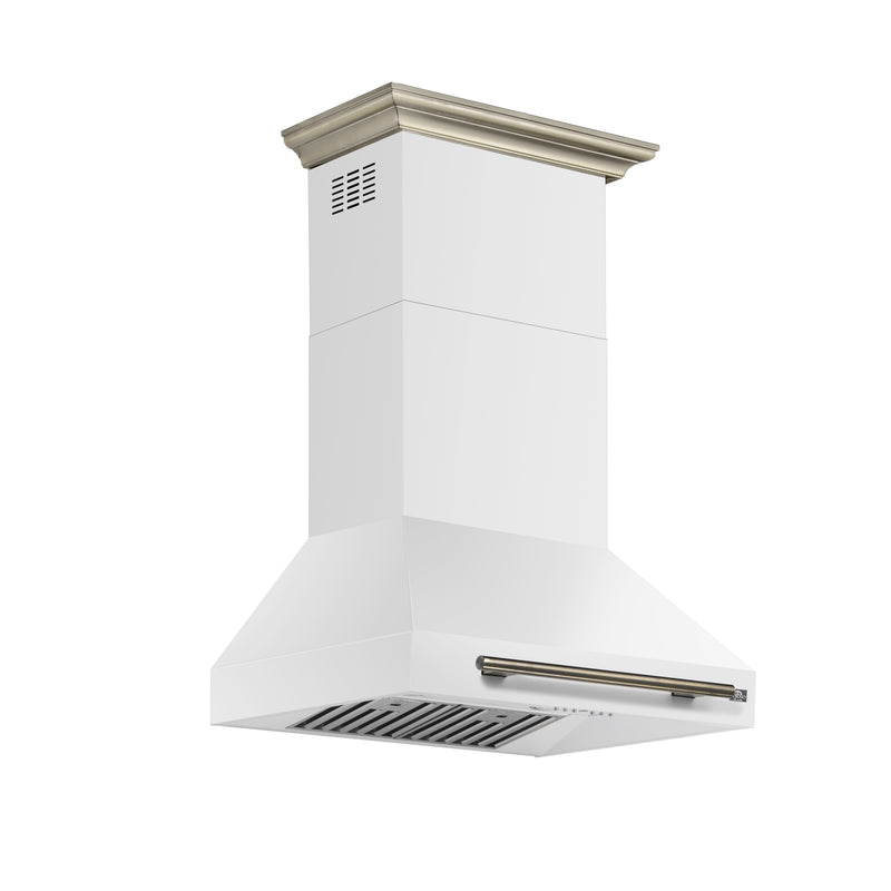 Load image into Gallery viewer, Forno Aria 30 Inch, White Wall-Mounted Range Hood - FRHWM5095-30WHT
