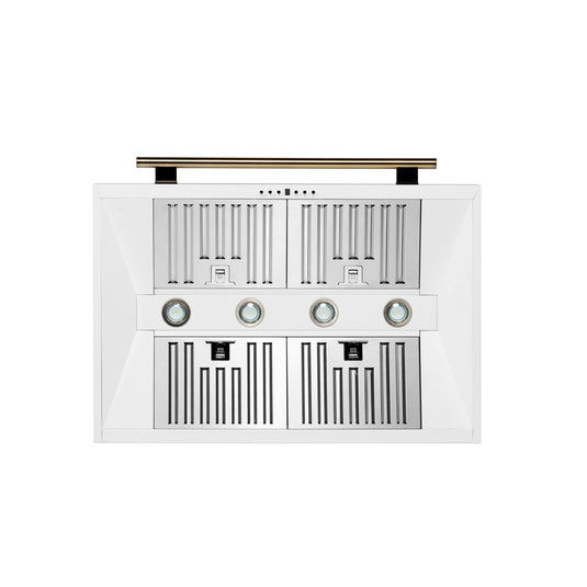 Forno Aria 36 Inch, White Wall-Mounted Range Hood - FRHWM5095-36WHT
