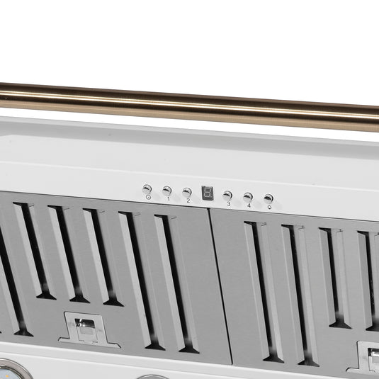 Forno Aria 36 Inch, White Wall-Mounted Range Hood - FRHWM5095-36WHT