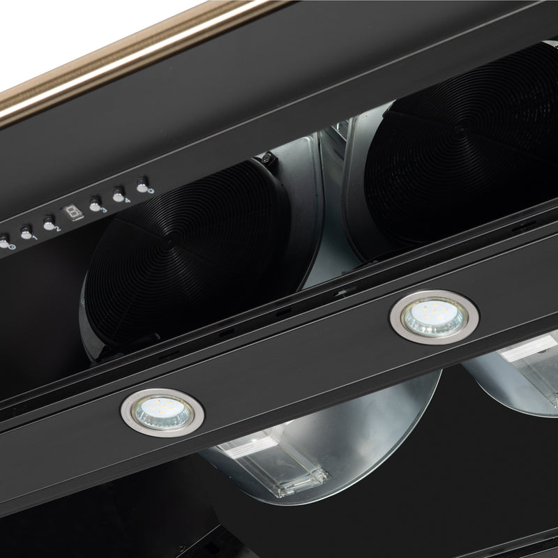 Load image into Gallery viewer, Forno Aria 48 Inch, Black Wall-Mounted Range Hood - FRHWM5095-48BLK
