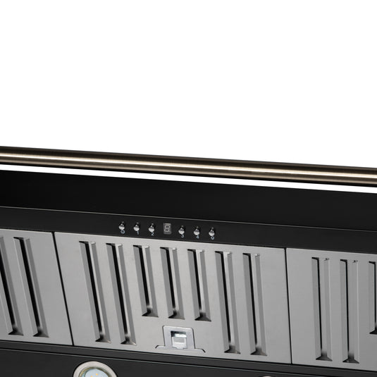 Forno Aria 48 Inch, Black Wall-Mounted Range Hood - FRHWM5095-48BLK