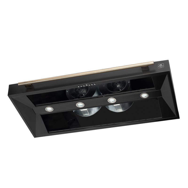 Load image into Gallery viewer, Forno Aria 48 Inch, Black Wall-Mounted Range Hood - FRHWM5095-48BLK
