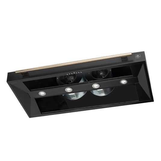 Forno Aria 48 Inch, Black Wall-Mounted Range Hood - FRHWM5095-48BLK
