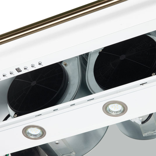 Forno Aria 48 Inch, White Wall-Mounted Range Hood - FRHWM5095-48WHT