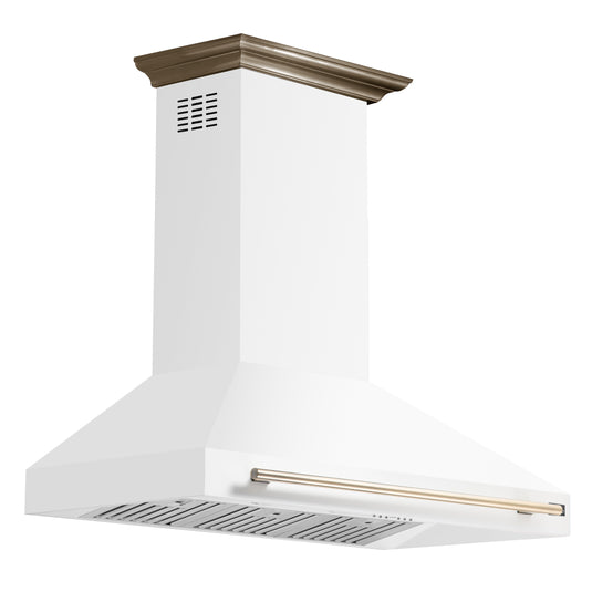 Forno Aria 48 Inch, White Wall-Mounted Range Hood - FRHWM5095-48WHT