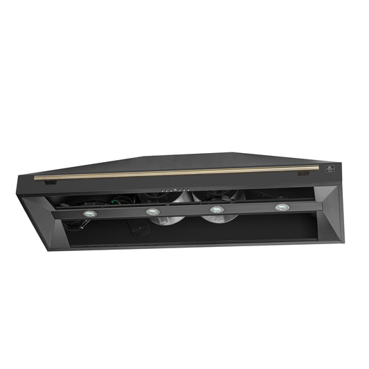 Forno Aria 60 Inch, Black Wall-Mounted Range Hood - FRHWM5095-60BLK
