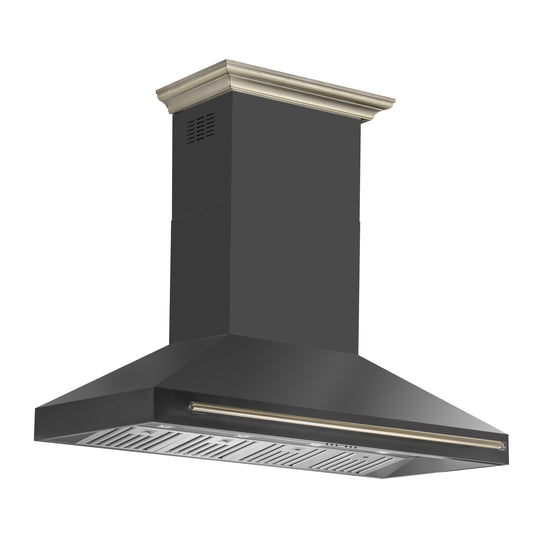 Forno Aria 60 Inch, Black Wall-Mounted Range Hood - FRHWM5095-60BLK