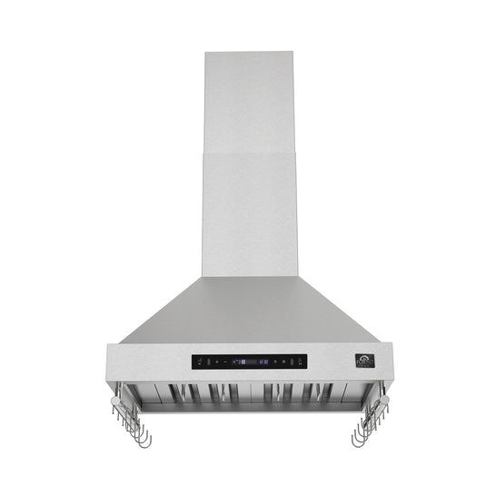 Forno Venezia 30 Inch, Stainless Steel Wall-Mounted Range Hood with Touch Controls and Baffle Filters - FRHWM5503-30