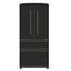 Forno Luigi 33-Inch, Black French Door Refrigerator - FFFFD1791-33BLK